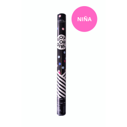 36-pack Gender Reveal Confetti Popper Niña Rosa - 3 DISPLAYS INCLUIDOS