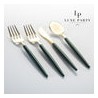 Emerald and Gold Cutlery Pack 32PK