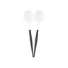 WHITE AND BLACK BELLA 2PC SERVING SPOON