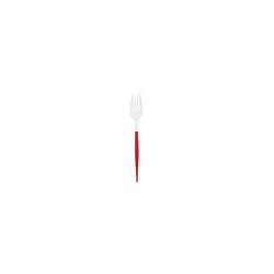 White Forks w Red Handle 8pk
