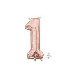 Número 1 rose gold 34"