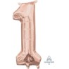 Número 1 rose gold 34"