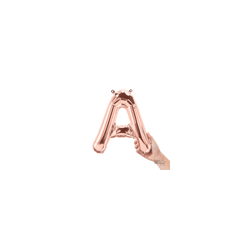 Letra A rose gold 14"