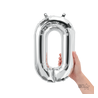 Número 0 plata 14"