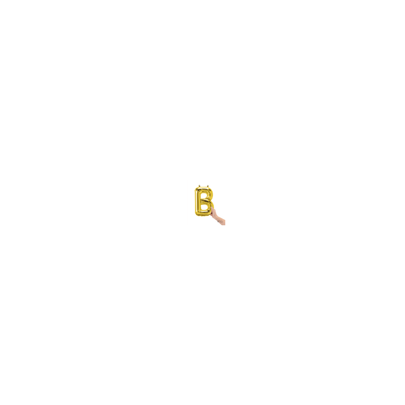 Letra B dorado 14"
