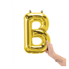 Letra B dorado 14"
