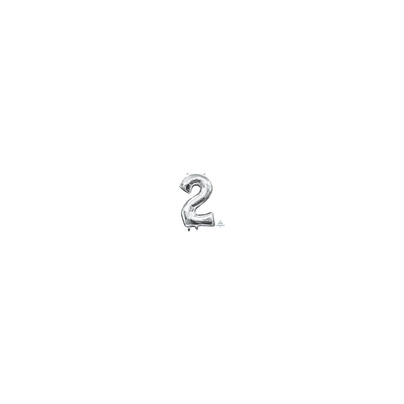 Número 2 plata 34"