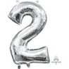 Número 2 plata 34"