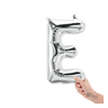 Letra E plata 14"